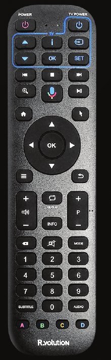 PlayerPro 8K backlit Bluetooth remote control